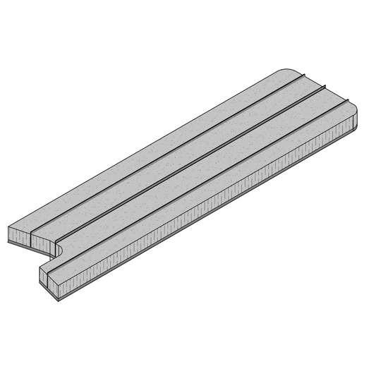 Dust-plug ProTek adhesive back custom right QFS 3 L:26mm .200" 101.6mm grey (box-500pcs)