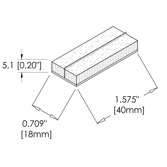 Dust-plug ProTek adhesive back with 1 QFS