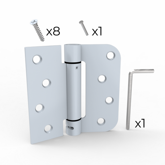 Penture à ressort 4"X4", 5/8R et carré, assemblée, vis (bte-60pcs)