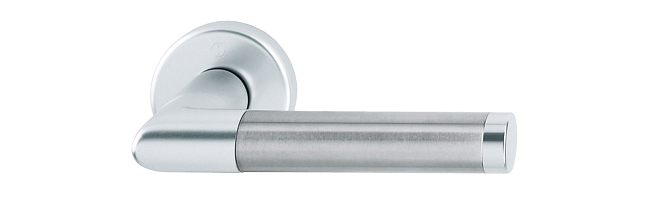 Matte silver / stainless steel-look aluminum