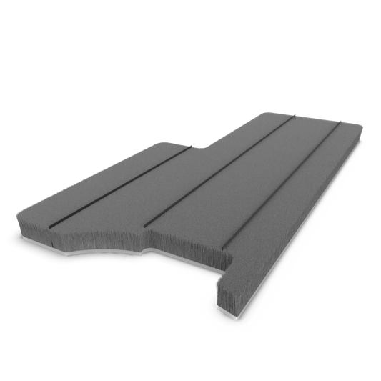 Dust-plug ProTek adhesive back custom QFS 3 L:49.2mm .200" 101.6mm grey (box-500pcs)