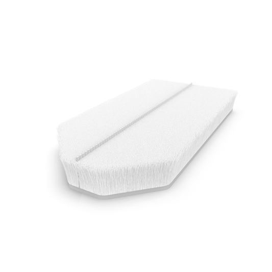 Dust-plug ProTek adhesive back custom QFS 1 L:25mm .250" 52.4mm white (box-1500pcs)