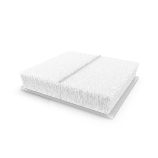 Dust-plug ProTek adhesive back  QFS 1 L:25mm .200" 22mm white (box-1000pcs)