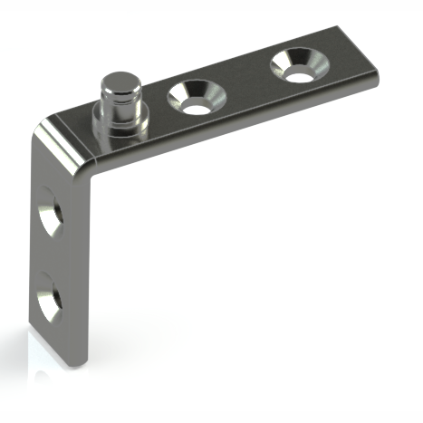 Équerre de coin pour opérateur ACME ambidextre «snap-on»(bte-500pcs)