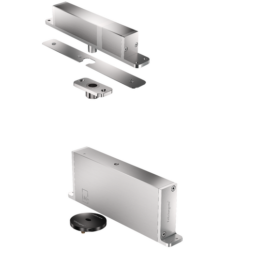 FritsJurgens Kit - System M+ TP-R Classe F - ronde - plaque de sol noire+plaque de plafond en inox