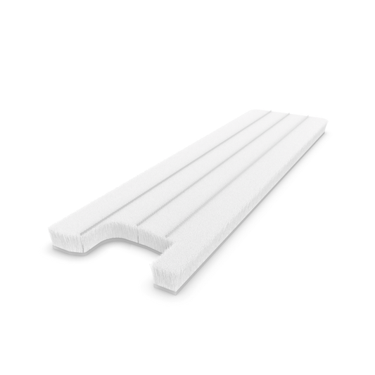 Dust-plug ProTek adhesive back custom QFS 3 L:31mm .200" 114mm ,RH white (box-500pcs)