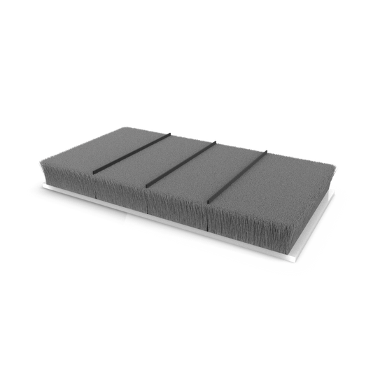 Dust-plug ProTek adhesive back  QFS 3 L:44.45mm .200" 22.5mm grey (box-1000pcs)