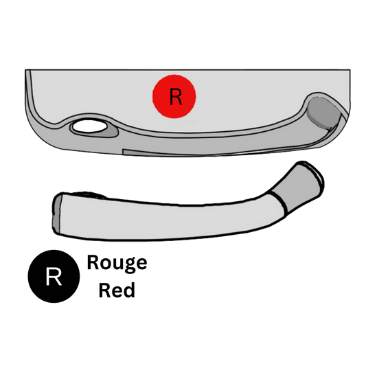 Kit couvercle/poignée pour opérateur ACME decore RH double/LH simple blanc (bte-10pcs)