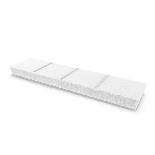 Dust-plug ProTek adhesive back  QFS 3 L:62mm .200" 14mm white (box-2000pcs)