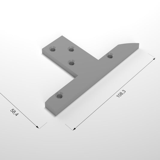 Mounting plate for MHT/1 + short with pre-drilled seal 80 fastening screws, 4.1×55mm (20Pair)