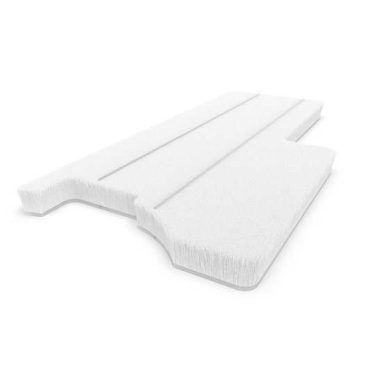 Dust-plug ProTek adhesive back custom QFS 2 L:49.2mm .250" 101.6mm white (box-500pcs)