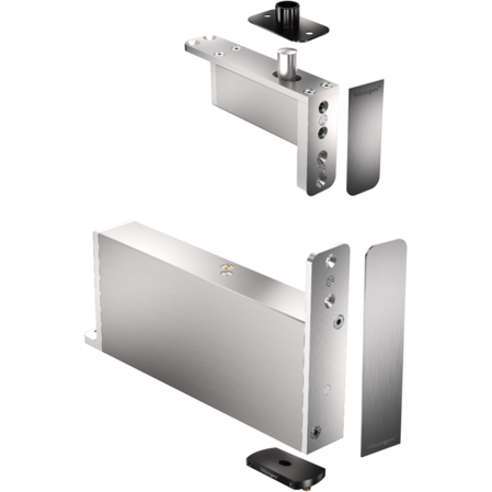 FritsJurgens Set - System M+ 40 mm Class G - squared - black plates+stainless pivot covers