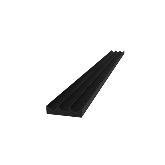 Joint d'étanchéité noir KISO 141 autocollant EPDM 8 mm Large x 2mm Épais x 225 m Long (Rl)
