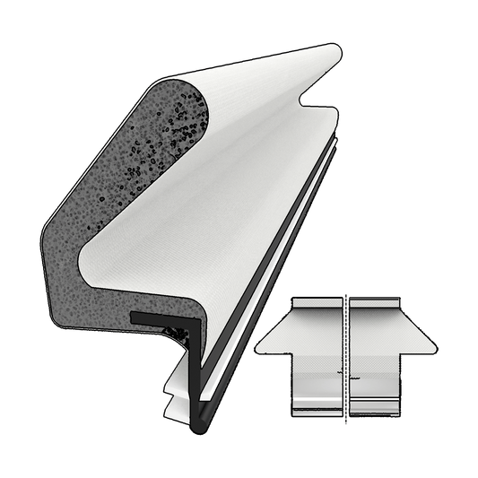 Kerf base compression foam weather seal 740 MC cut